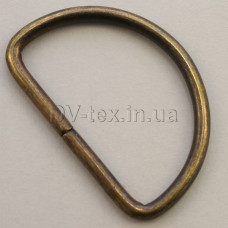 Півкільце металеве 40 мм, МТП-40 (3,3*40*24) (8181/4212), антик