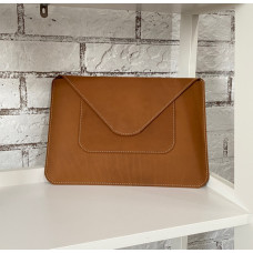 Кожаный чехол, цвет camel, для MacBook Air 13" (2018-2020), MacBook Pro 13" (2016-2020)