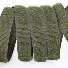 Застібка Velcro (липучка) 16 мм, ГАЧКИ, хакі (F25 HH 16 850 nato 6D1)