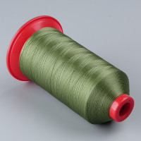 Нитки полиэстеровые Polyart №40, (3000м) зеленые (1717)
