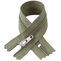 YKK Блискавка брючна, спіральна, DA (тип 3), (18см), олива (566)