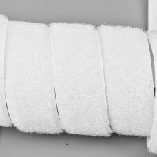 Застібка Velcro (липучка) 25 мм, ПЕТЕЛЬКИ, біла (F25 LH 25 100 white 014)