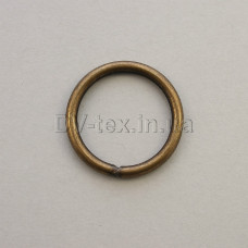 Кольцо металлическое для сумок, 20 мм, МКТ-20 (2,6*20) (8311/4342), антик