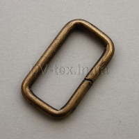 Рамка металлическая для сумок, 30 мм МТР-30 (3,0*30*15) (04139), антик