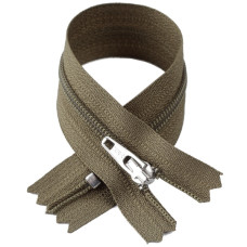 YKK Молния брючная, спиральная, DA (тип 3), (18см), хаки (565)