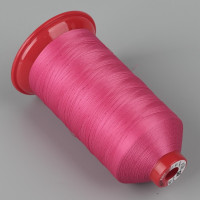 Нитки полиэстеровые Polyart №40, (3000м) розовые (3010)