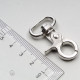 Карабин металлический для сумок 16 мм, MTКР-16 (4045) цвет никель