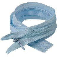 Блискавка потайна, Китай (тип 3), нейлон, (50 см), блакитна (542)