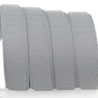 Застежка Velcro (липучка) 20 мм, КРЮЧКИ, серая (F25 HH 20 silver 385)