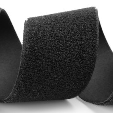 Застібка Velcro (липучка) 100мм, ПЕТЕЛЬКИ, чорна (12В44Г27)
