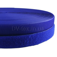 Застежка Velcro (липучка) 25мм, ПЕТЕЛЬКИ, синяя (12В29Г27)