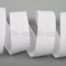 Стрічка кіперна, 20 мм, Г(кип.)-20-ХБ, біла (18В10Г27)