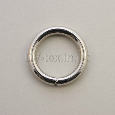 Кольцо металлическое для сумок, 20 мм, МКТ-20 (4*20) (8310/4341), никель