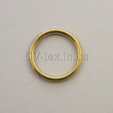 Кольцо металлическое для сумок, 20 мм, МКТ-20 (2,6*20) (8311/4342), золото