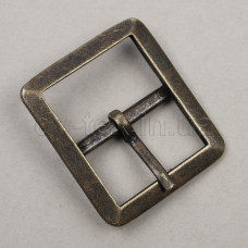 Пряжка металлическая для сумок, 25 мм, МТПР-25 (9296/4845), антик