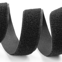Застібка Velcro (липучка) 20мм, ПЕТЕЛЬКИ, чорна (12В26Г27)