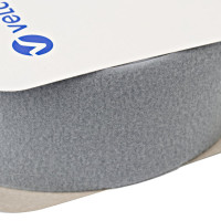 Застежка Velcro (липучка) 100 мм, ПЕТЕЛЬКИ, серая (F25 LH 100 silver 385)