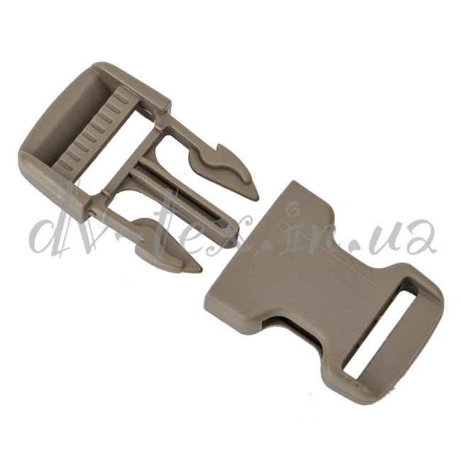 Пряжка для сумок, рюкзаков фастекс 25 мм койот (Coyote 4719 I.R.), 2M 795/25/N/4719