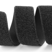 Застібка Velcro (липучка) 30мм, ПЕТЕЛЬКИ, чорна (12В32Г27)
