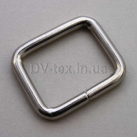 Рамка металлическая для сумок, 25 мм МТР-25 (3,9*25*20) (8106/4137), никель