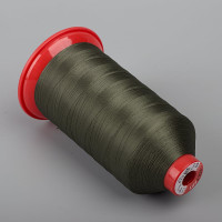 Нитки полиэстеровые Polyart №10, (750м), хаки (619)
