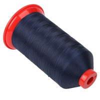 Нитки полиэстеровые Polyart №30, (2500м) синие (1229)