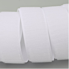 Застібка Velcro (липучка) 30 мм, ГАЧКИ, біла (F25 HH 30 100 white 014)