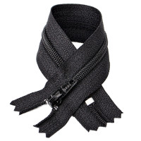 YKK Блискавка брючна, спіральна, DA (тип 3), (18см), чорний (580)