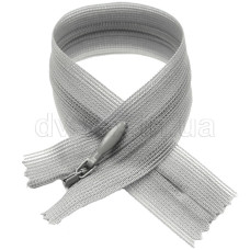 YKK Молния потайная (тип 2), нейлон, (20см), серый (225)