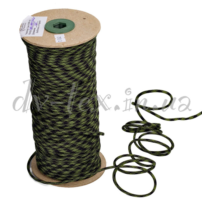Паракорд Guardian Paracord 550 Type III Black-Army Green