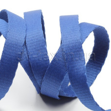 Стрічка оздоблювальна для бейджу 10 мм, поліефірна, синя 08В11Г27