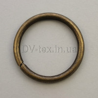 Кольцо металлическое для сумок, 31 мм, МКТ-31 (3,7*31) (8303/4334), антик