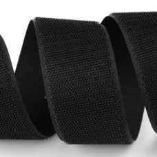 Застібка Velcro (липучка) 38 мм, ГАЧКИ, чорна (F25 HH 38 500 black 3C0)
