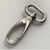 Карабин металлический 20мм, MTКР-20 (8008/4007), никель