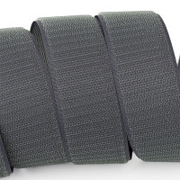 Застежка Velcro (липучка) 38 мм, КРЮЧКИ, темно-серая (F25 HH 38 dark grey 388)