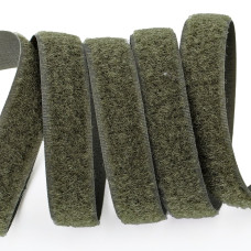 Застібка Velcro (липучка) 16 мм, ПЕТЕЛЬКИ, хакі (F25 LH 16 850 nato 6D1)