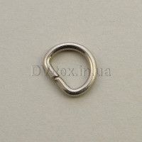 Полукольцо металлическое 10 мм, МТП-10 (2*10*7) (8205/4236), никель (50шт)