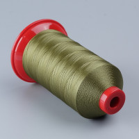 Нитки полиэстеровые Polyart №60 (4500м), зеленые (1950)