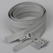  YKK Молния тракторная DA8LHD E/DA8LHD E (тип 5), разъемная, (80см), два бегунка, серая (135)