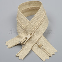 YKK Блискавка брючна, спіральна, DA (тип 3), (18см), бежевий (125)
