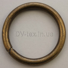 Кольцо металлическое для сумок, 38 мм, МКТ-38 (5,5*38) (4330/8299), антик