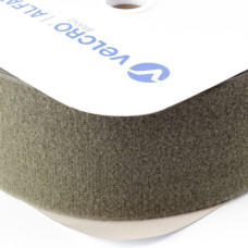 Застібка Velcro (липучка) 100 мм, ПЕТЕЛЬКИ, хакі (F25 LH 100 850 nato 6D1)