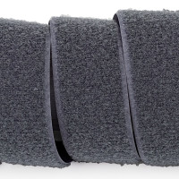 Застежка Velcro (липучка) 38 мм, ПЕТЕЛЬКИ, темно-серая (F25 LH 38 dark grey 388)