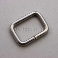 Рамка металлическая для сумок, 20 мм МТР-20 (3,3*20*15)(8110/4141),  никель