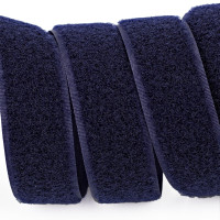 Застежка Velcro (липучка) 25 мм, ПЕТЕЛЬКИ, темно-синяя  (F25 LH 25 navy 1i5)