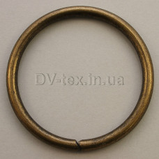 Кольцо металлическое для сумок, 51 мм, МКТ-51 (4,7*51) (8296/4327), антик