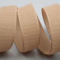 Застібка Velcro (липучка) 25мм, ГАЧКИ, темно-бежева (12В30Г27)
