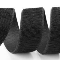Застібка Velcro (липучка) 30мм, ГАЧКИ, чорна (12В33Г27)
