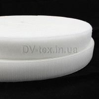 Застежка Velcro (липучка) 20мм, ПЕТЕЛЬКИ, белая (12В26Г27)