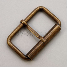 Пряжка металлическая для сумок, 40 мм,  МТПР-40 (3,9*40*20)(8091/4122), антик